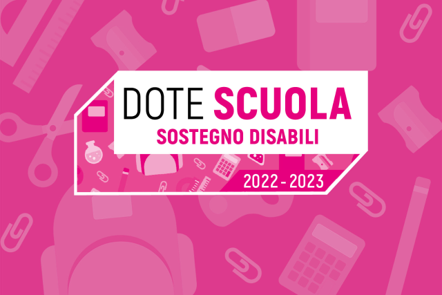 Dote scuola sostegno disabili a.s. 2022/2023